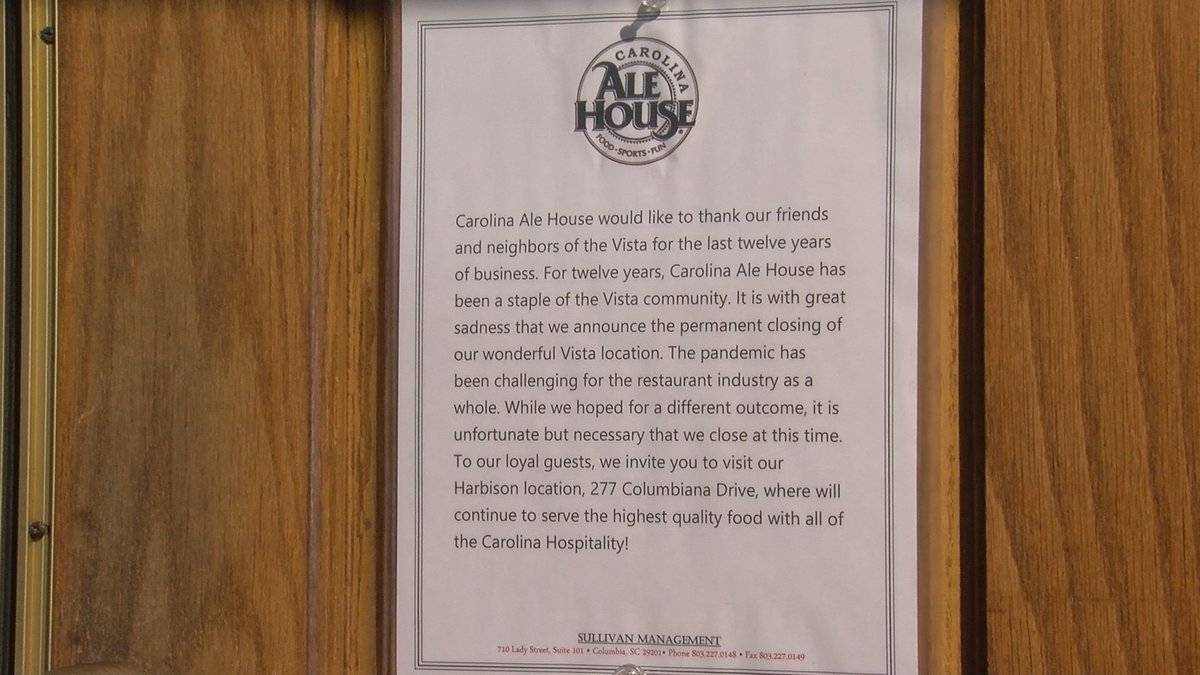 SC hospitality industry leaders anticipate several restaurants, hotels will permanently close...