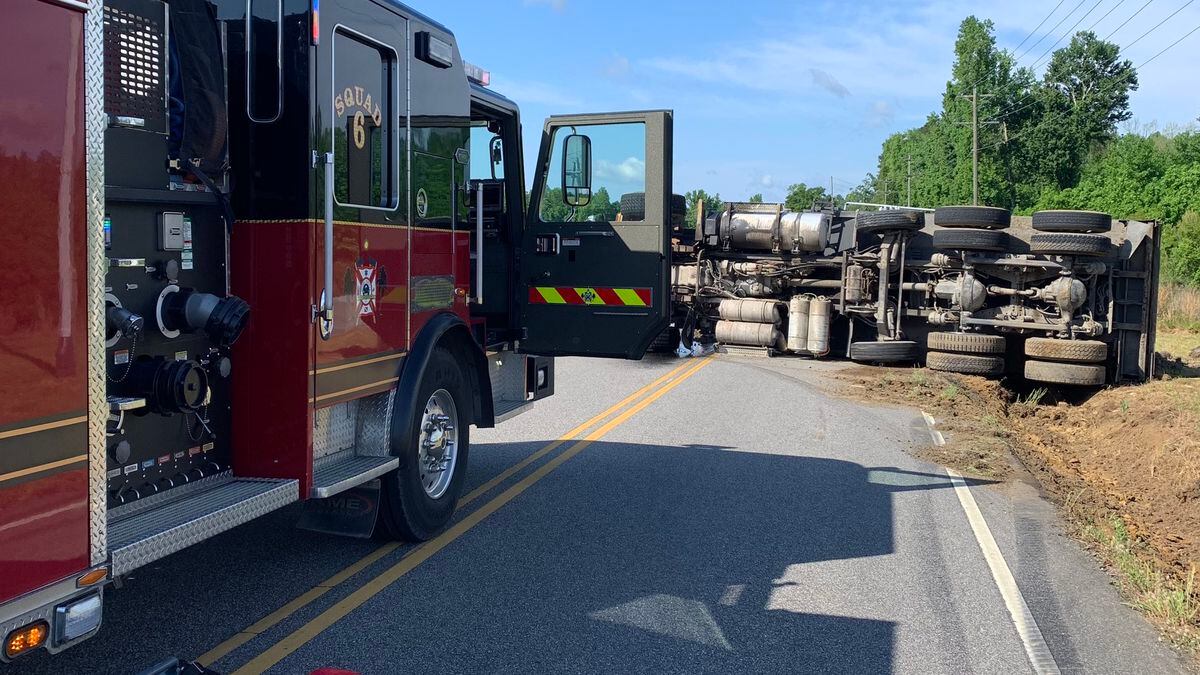 A rollover crash involving a dump truck happened Wednesday morning in Little River.