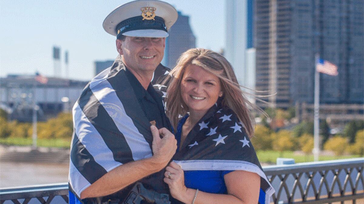 The wife of Cincinnati Police Officer Kenny Grubbs, who was shot and wounded in the line of...