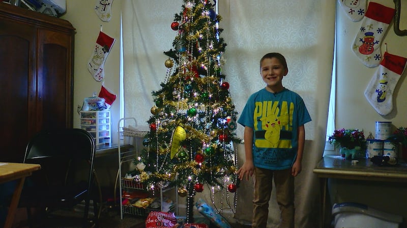 7 year old Frankie wishes everyone a Merry Christmas and hopes that they are 'joyful.'