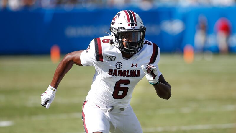 South Carolina Gamecocks wide receiver Josh Vann (6) during an NCAA football game in...
