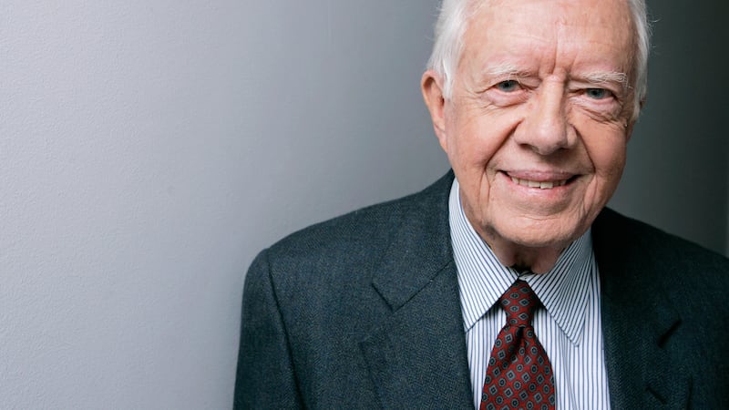 Former President Jimmy Carter poses for a portrait during the Toronto International Film...