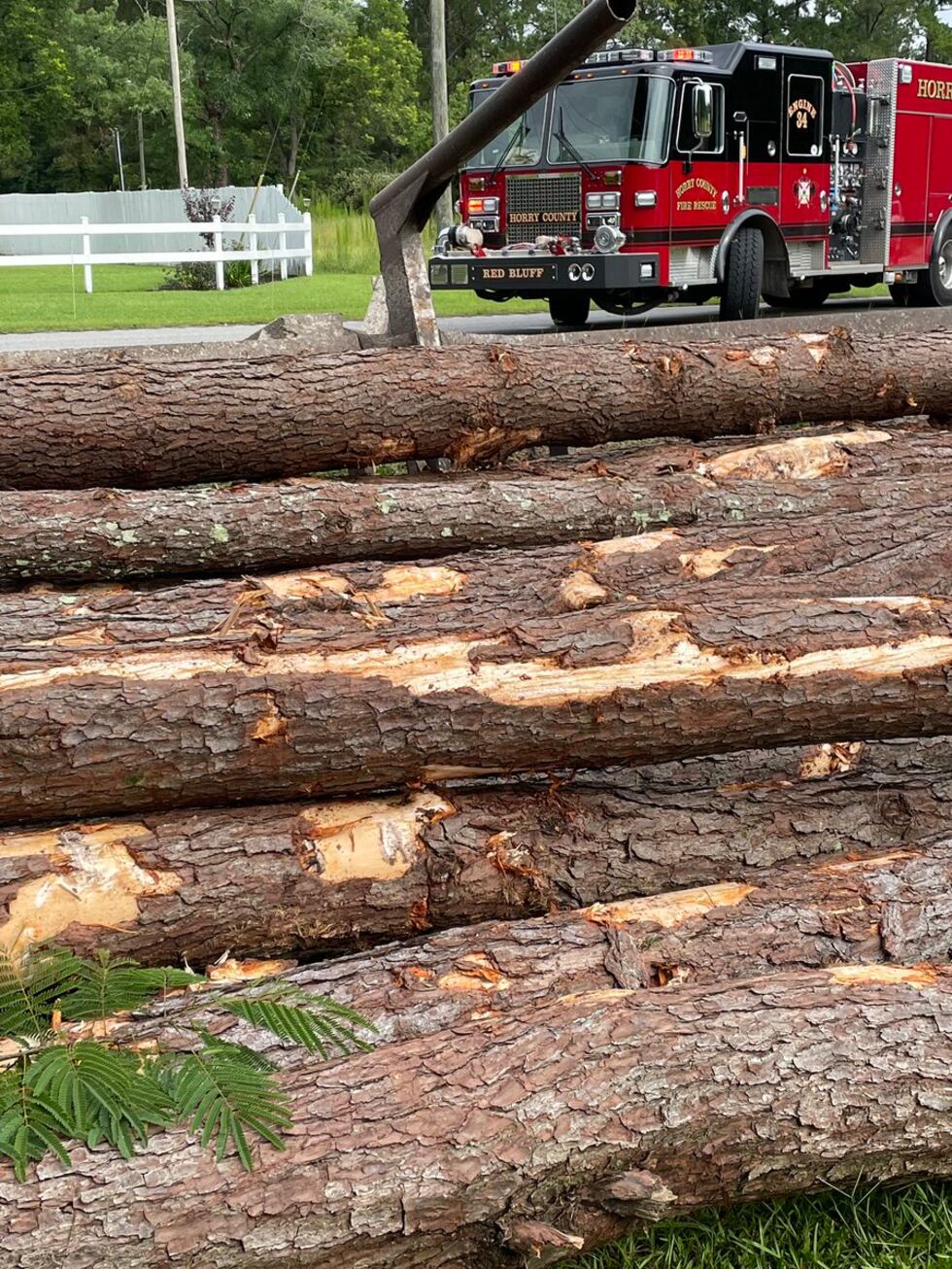 A crash involving a log truck has forced a road closure Wednesday morning in the Conway area.