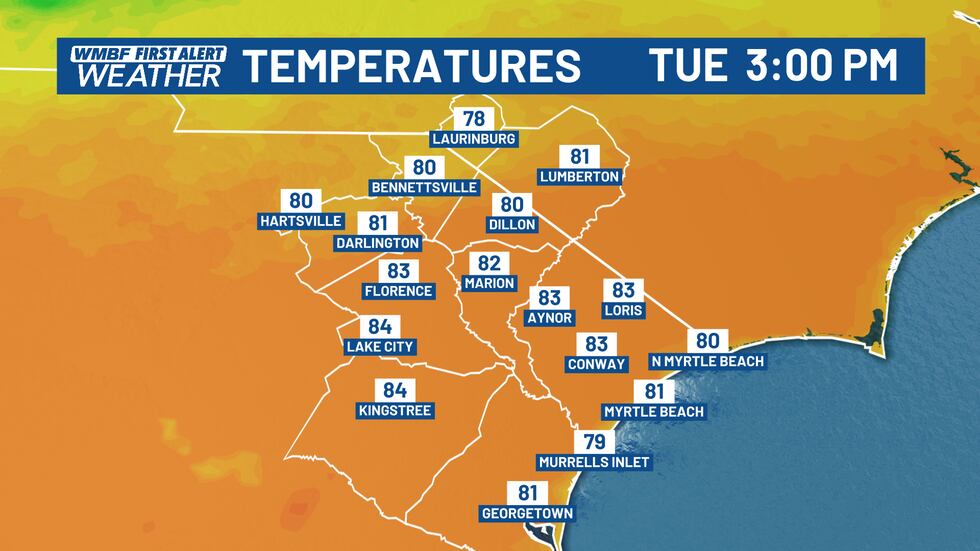 Mild again Tuesday.