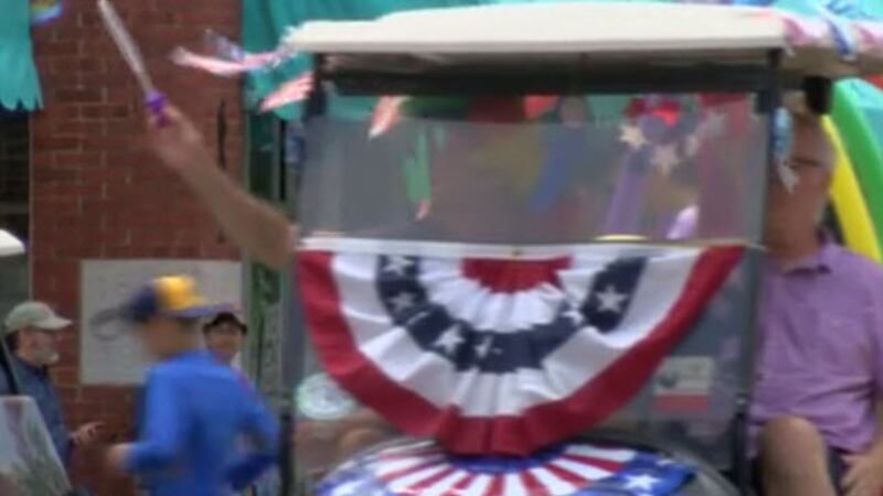 New Harmony puts its own spin on celebrating with the town’s annual golf cart parade.