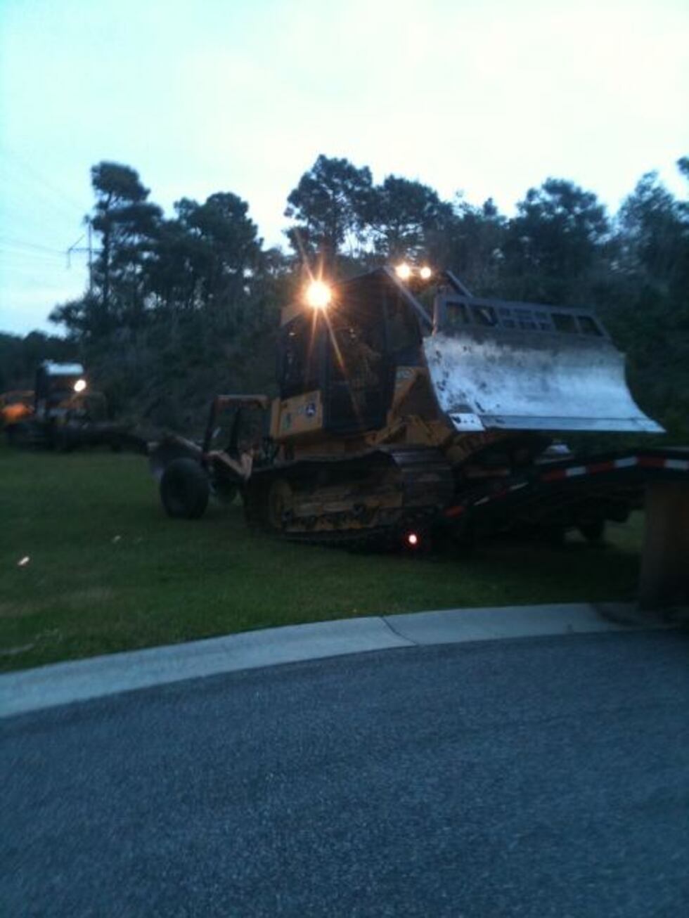 SC Forestry plow on scene in Carolina Forest. (Source: HCFR Assistant Chief Justin Gibbins via...