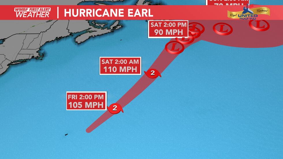 Earl will strengthen by Saturday.