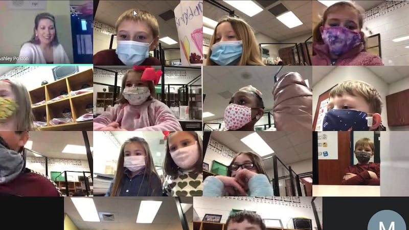 Aynor Elementary first graders included WMBF News anchor Meredith Helline in their...