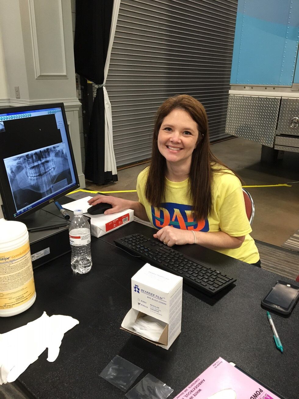 Caption: DentaQuest’s Amah Riley, Provider Engagement Representative, helped staff recent...