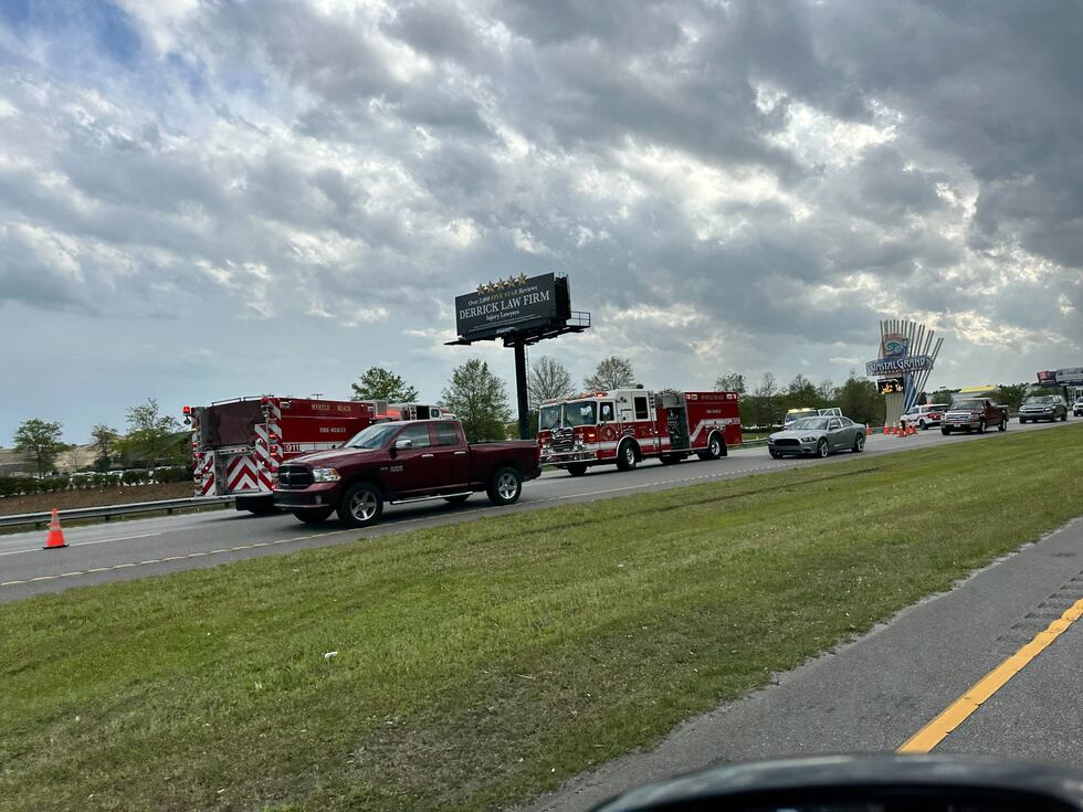Crash blocking lanes on Hwy 17 near Harrelson Blvd