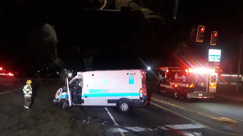 Three people were taken to the hospital early Wednesday after a two-vehicle crash in Longs,...