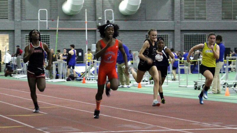 FILE - In this Feb. 7, 2019, file photo, Bloomfield High School transgender athlete Terry...