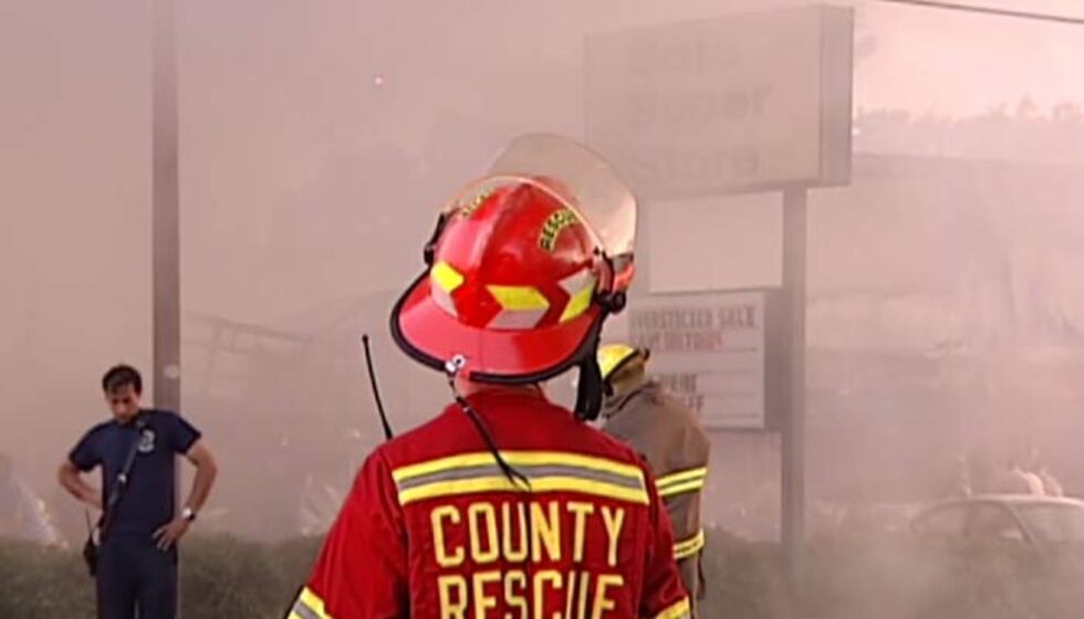 Fire crews responded to the Sofa Super Store on the night of June 18, 2007.