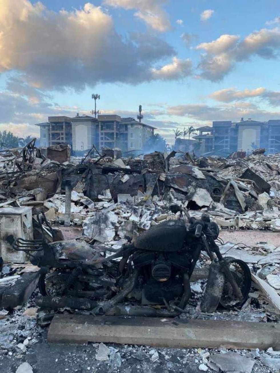 The rubble is what is left of their home