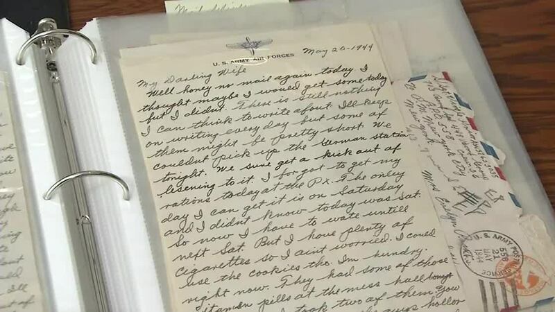 Judie Tosh's father served in World War II and sent letters to her mother during his time in...