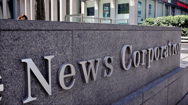 FILE - The News Corporation headquarters building is seen Aug. 1, 2017, in New York. News...