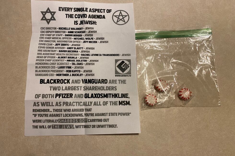 Antisemitic flyers