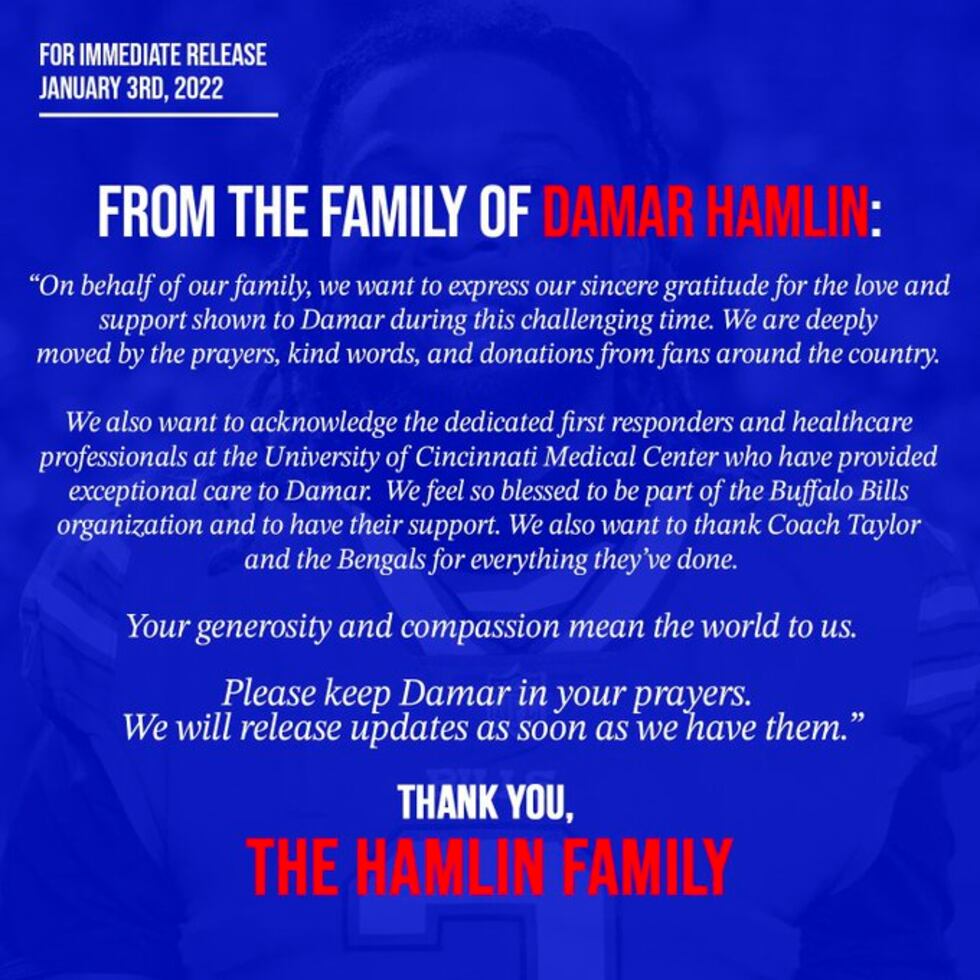Hamline family statement