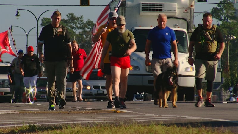 Veterans Victory Walk passes through Horry and Georgetown Counties led by veterans and...