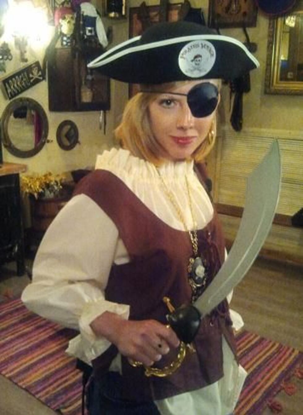 WMBF News Reporter Ashley Johnson dresses the part as she prepares for the first Pirates...