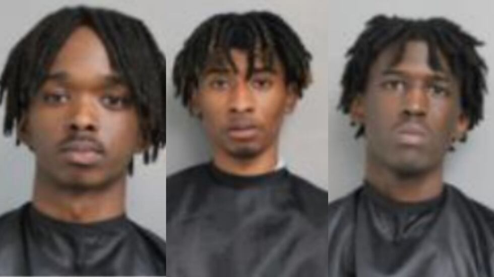 Chance Benson, Tyair Cunningham and Wilshawn Owens (left to right).