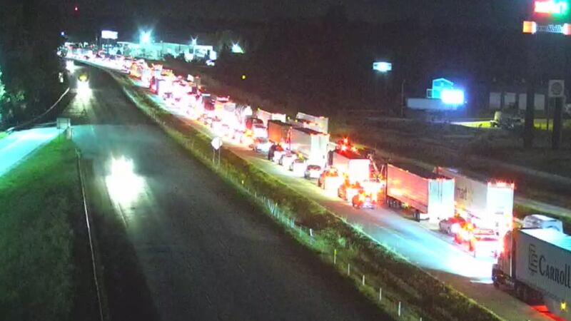 The crash happened at 3:35 a.m. Wednesday on I-95 near exit 169.