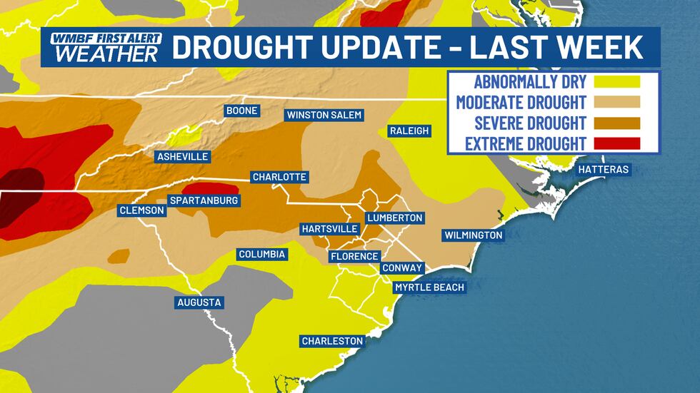 Here's what the drought monitor looked like last week.