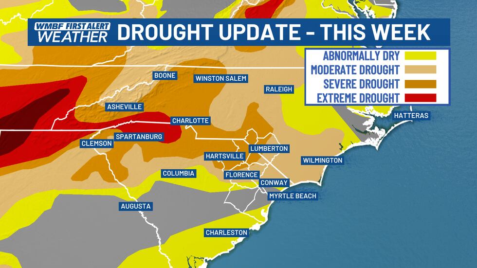 Here's a look at the new drought monitor.