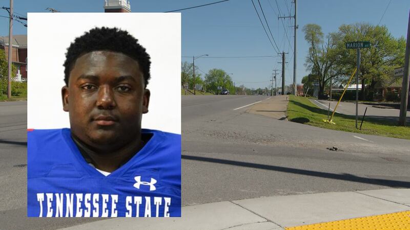 TSU football player Chazan Page was killed crossing Gallatin Pike early Sunday morning.