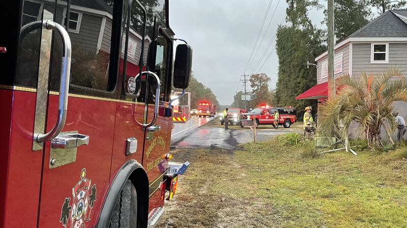 1 hurt after vehicle crashes into building in Conway