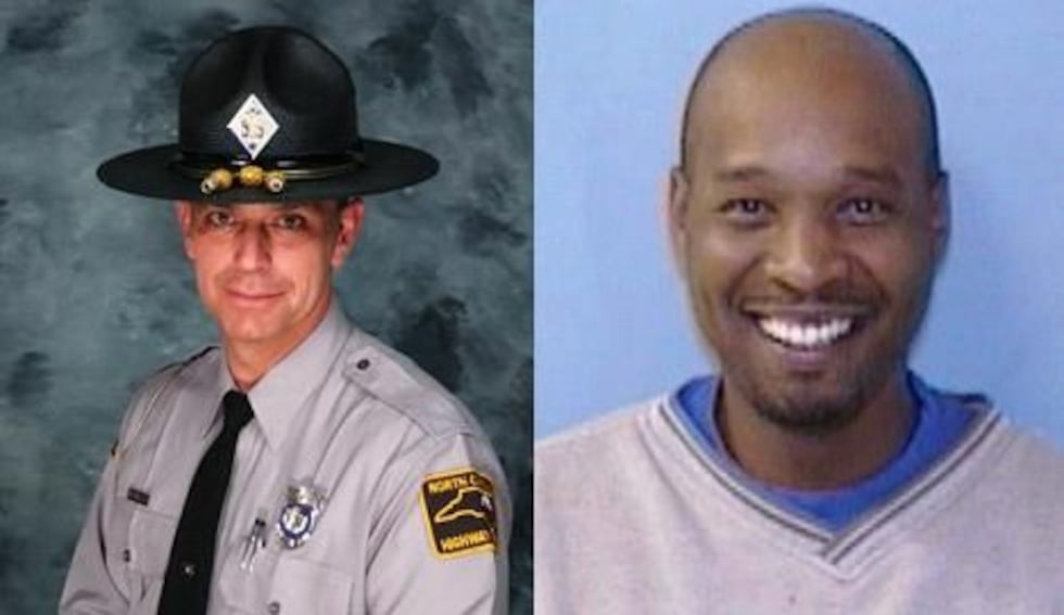 Trooper Bobby G. DeMuth and Suspect Christopher Rodgers (Source: NC Highway Patrol)