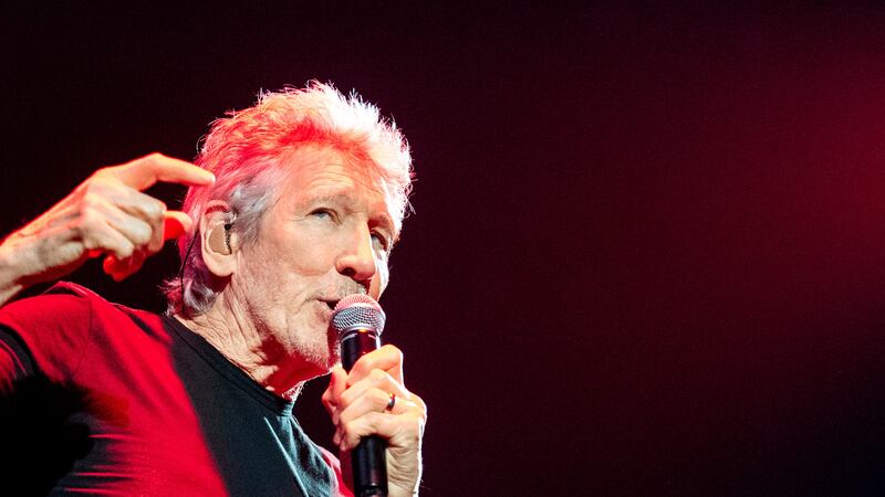 Roger Waters performs at Barclays Arena in Hamburg, Germany, on Sunday, May 7, 2023, to kick...
