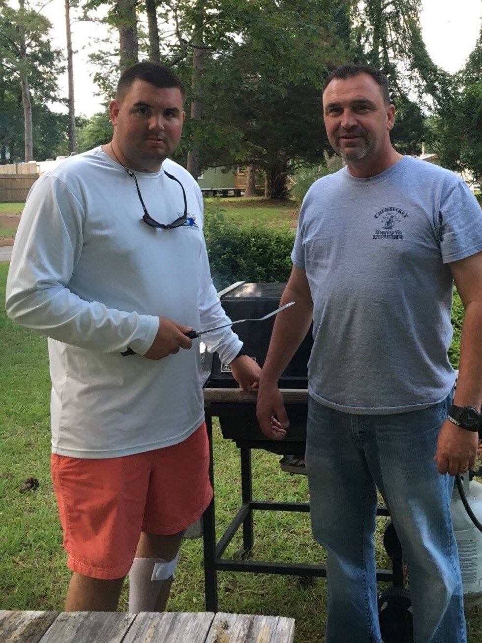 jacob Richardson and his dad Eddie in a recent photo. (Source: Angie Richardson)