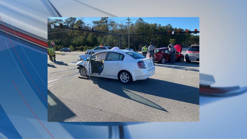 Officials crews were called to the scene at around 2:21 p.m. Sunday.