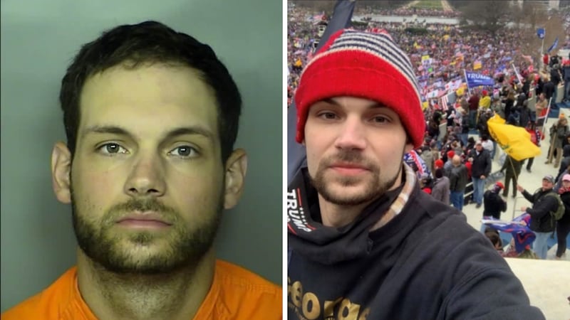 Nicholas Languerand is accused of participating in the deadly Capitol riots that took place on...
