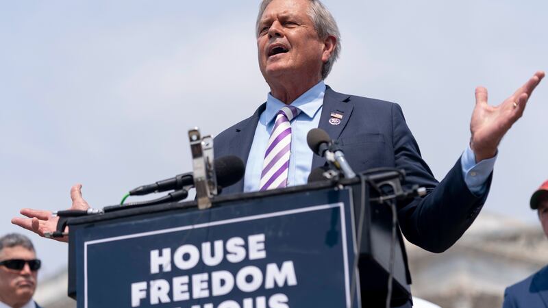 Rep. Ralph Norman, R-S.C., speaks at a news conference held by members of the House Freedom...