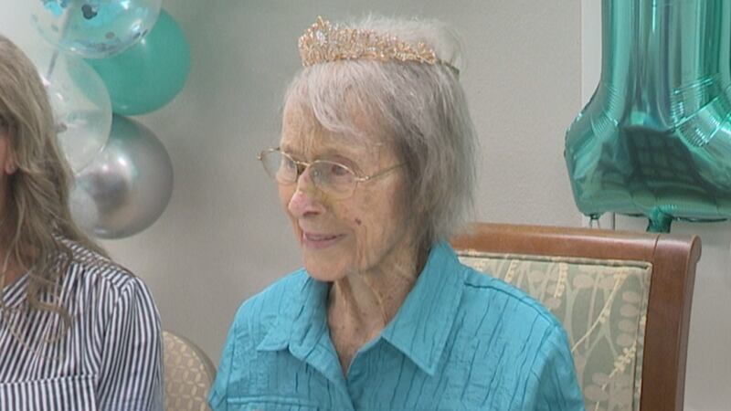 Trudy Buckwalter is blowing out the candles, cutting the cake and celebrating a 105th birthday.