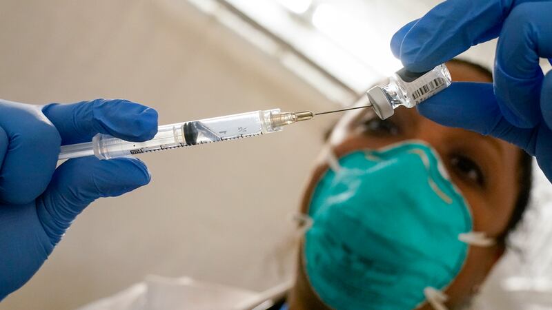 FILE - In this Jan. 15, 2021 file photo, Dr. Yomaris Pena, Internal Medicine Physician with...