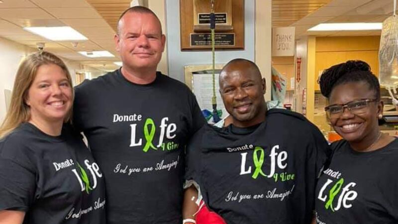 “We’re brothers now,” retired SCHP Sgt. Darrell Smith said of his donor, John Dorroh. “We’re...