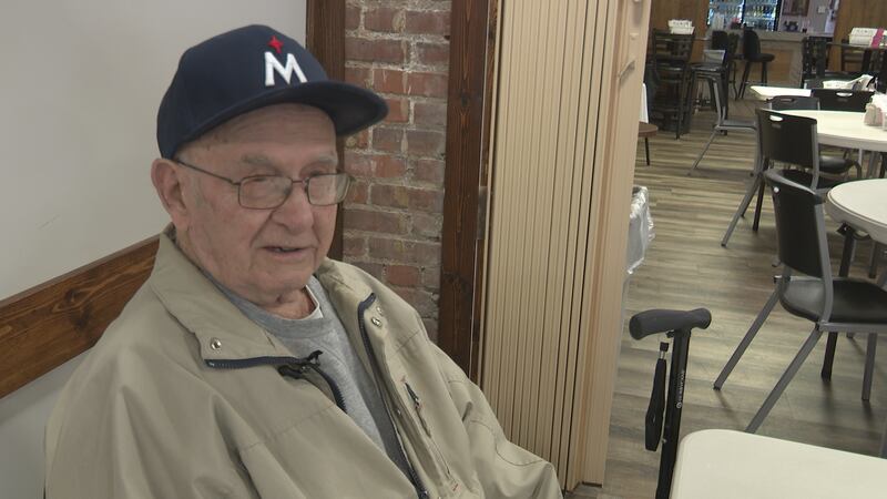 Earl Meyer was wounded in the Korean War when a piece of shrapnel pierced his leg.
