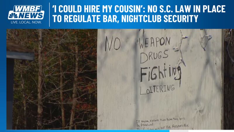 WMBF News started looking into bar and nightclub security after the trial surrounding the...